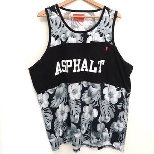 Asphalt Floral Number 13 Tank Top